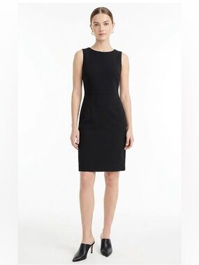 J.Crew NWT Little Black Sheath Dress LBD Suiting Dress Size 4